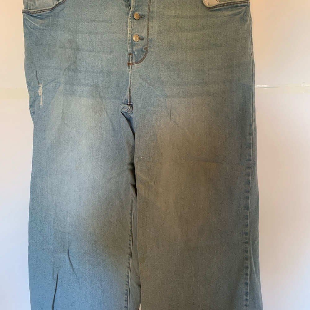 Time and Tru Light Blue High Rise Size 16 Wide Leg Jeans